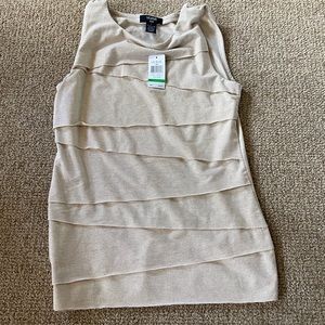 New Verve Ami top - pale pink with gold flecks   GORGEOUS & flattering- large